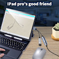 Pikkukuva 4 / 5: USB-C uros - USB-A naaras + USB-C PD -latausportti ja OTG-sovitin USB 2.0