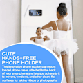 Miniatyrbillede 4 af 7: 4 stk. Silikone Sugekop Telefonholder, Bagside Mobil Fidget Spejlholder til Selfies og TikTok Videoer Kompatibel med iPhone og Android (Sort)