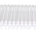 Miniatyrbilde 4 av 8: 50 stk. bobleblåsere, transparent utseende, lekkasjesikre, lette bobleblåsere i bulk for bryllup, fester, jubileer