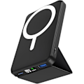 Miniatyrbild 1 av 7: External Battery for Mag-Safe, 10000mAh Magnetic Wireless Battery Pack, Foldable Power Bank Mag-Safe PD 22.5W Fast Charging USB-C LED Display