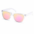 Pikkukuva 1 / 5: Muodikkaat polarisoidut aurinkolasit - HD-ajopeili miehille ja naisille! Täydellinen ulkoiluun, kalastukseen, lomailuun ja autoiluun Translucent pink frame gradient gray