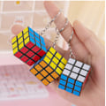 Miniatyrbillede 2 af 7: 3 cm lille Rubiks kube 3 niveauer med nøglering Rubiks kube vedhæng pædagogisk legetøj børns intelligens Rubiks kube (med nøglering) With keychain