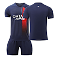Miniatyrbillede 1 af 4: 2324 Paris hjemmebanetrøje børn elever voksne træningsdragt sportsdragt mænd og kvinder Messi fodboldtrøje Uden nummer No number 16