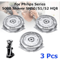 Miniatyrbillede 5 af 6: 3 stk. barberbladserstatningsskærere til Philips Series 5000 barbermaskine SH50/51/52 HQ8