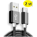 Miniatyrbillede 1 af 7: 1 m langt 3 m iPhone-kabel sort