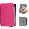 Miniatyrbild 1 av 5: Slimshell-fodral för 7\" Kindle Paperwhite (12:e generationen) 2024 Premium PU-läder rose red