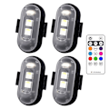 Miniatyrbillede 1 af 10: 8 Farver LED Stroboskoplys Flylys 4 stk 4 stk 4Pcs