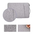 Miniatyrbillede 6 af 9: Vandtæt bærbar computertaske 13,3 14 15 15,6 tommer til iPad til Macbook Air Pro Laptop Taske Computer Portefølje Sort Sort Black 15.6 inches