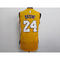Miniatyrbillede 3 af 5: #24 Bryant # 30 Curry Basketball T-shirt Jersey Uniformer Sportstøj Team BRYANT Gul 24 BRYANT Yellow 24 XL