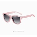 Pikkukuva 5 / 5: Muodikkaat polarisoidut aurinkolasit - HD-ajopeili miehille ja naisille! Täydellinen ulkoiluun, kalastukseen, lomailuun ja autoiluun Translucent pink frame gradient gray