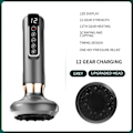 Miniatyrbild 2 av 5: Smart Koppningsmassageapparat – 12 Justerbara Värme- & Tryckinställningar | Gua Sha + Snabbladdning | Professionell Avkoppling Hemma 12 växlar grå 12 gears gray Red light