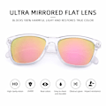 Pikkukuva 2 / 5: Muodikkaat polarisoidut aurinkolasit - HD-ajopeili miehille ja naisille! Täydellinen ulkoiluun, kalastukseen, lomailuun ja autoiluun Translucent pink frame gradient gray