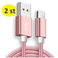 Miniatyrbillede 2 af 7: 1 m langt 3 m iPhone-kabel sort