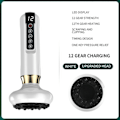 Miniatyrbild 2 av 5: Smart Koppningsmassageapparat – 12 Justerbara Värme- & Tryckinställningar | Gua Sha + Snabbladdning | Professionell Avkoppling Hemma 12 växlar w 12 gears white Red light