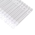 Miniatyrbilde 3 av 8: 50 stk. bobleblåsere, transparent utseende, lekkasjesikre, lette bobleblåsere i bulk for bryllup, fester, jubileer