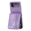 Pikkukuva 2 / 11: Tyylikäs kotelo korttipaikalla - Samsung Galaxy Z Flip 3 Grön