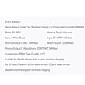 Pikkukuva 7 / 7: Kraftfull Baseus 3 i 1 Qi Tr�dl�sladdnings Platta Svart