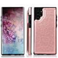 Pikkukuva 2 / 11: Samsung Galaxy Note10 Plus - Elegant Skal med Korthållare Rosaröd