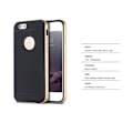 Pikkukuva 5 / 8: FLOVEME's NANO-HYBRID-Stötdämpande skal för iPhone 6/6S Svart