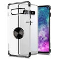 Miniatyrbild 4 av 11: Kraftfullt Smart Silikonskal Ringhållare - Samsung Galaxy S10+ Blå