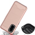 Pikkukuva 1 / 11: Skal med Korthållare - Samsung Galaxy S20 Plus Roséguld