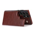 Samsung Galaxy S23 Ultra - Elegant Skal Kortfack Brun