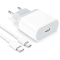Miniatyrbilde 1 av 9: Snabbladdare iPhone Type-C Lightning 20W Vit