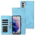 Genomtänkt Plånboksfodral (LEMAN) - Samsung Galaxy S21 Plus Ljusblå