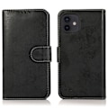 Miniatyrbilde 6 av 11: Smidigt Dubbelfunktion Plånboksfodral LEMAN - iPhone 12 Brun