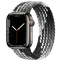 Pikkukuva 1 / 11: Joustava ranneke Apple Watchille 38mm/40mm/41mm Svart/Vit S