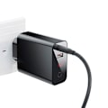 Miniatyrbilde 4 av 9: Genomtänkt Type-C USB Väggadapter BASEUS Svart