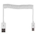 Miniatyrbild 2 av 9: Smidig Hållbar USB till Type-C Fjäder Laddningskabel Svart