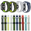 Pikkukuva 6 / 11: Apple Watch 38mm - Praktiska Silikonarmband HUTECH Hög Kvalité Grå/Gul M