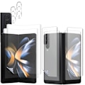 Pikkukuva 2 / 11: 3-PACK 4-in-1 Z Fold 4 Hydrogeeli näytönsuoja & Kameran linssisuoja Transparent