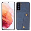 Designskal med Kortfack - Samsung Galaxy S22 Mörkblå