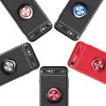 Miniatyrbilde 4 av 11: iPhone 8 - Auto Focus Skal med Ringhållare Svart/Röd