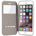Miniatyrbilde 8 av 11: Smartfodral med F�nster & Svarsfunktion f�r iPhone 6/6S Plus Guld