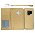 Smart Stilsäkert Plånboksfodral (DOVE) - Samsung Galaxy S9 Guld