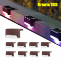 Miniatyrbild 2 av 11: Professionell Solcell Utomhusbelysning Trådlös (4st) Svart RGB Ljus
