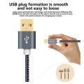 Miniatyrbilde 5 av 10: Högkvalité VOXLINK Micro-USB SnabbladdningsKabel 200cm Blå