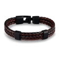 Pikkukuva 2 / 5: Stilsäkert Bekvämt PU-Läder Unisex Armband Svart