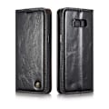 Pikkukuva 8 / 8: Elegant Plånboksfodral i Läder för Galaxy S8+ från CASEME Röd