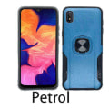 Pikkukuva 1 / 11: Samsung Galaxy A10 - Skyddsskal med Ringhållare Petrol