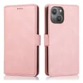 iPhone 15 Plus - Elegant Flip Wallet Skinnfodral rose gold