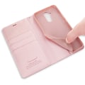 Pikkukuva 7 / 11: Mate 20 Lite - Elegantti PU-nahkainen lompakkokotelo Hanmanilta Svart