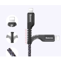 Miniatyrbild 8 av 11: Slitstark Snabbladdnings-Kabel (Lightning) av BASEUS Röd