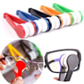 Miniatyrbillede 6 af 10: Smidig Mikrofiber Glas�gon Reng�ringsborste Grön