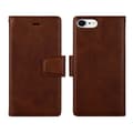Elegant Plånboksfodral Dubbelfunktion - iPhone SE 2022 Brun