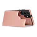 Samsung Galaxy S23 Ultra - Elegant Skal Kortfack Roséguld