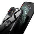 Miniatyrbillede 9 af 11: Smidigt Skal med Ringhållare LEMAN - iPhone 12 Svart/Silver